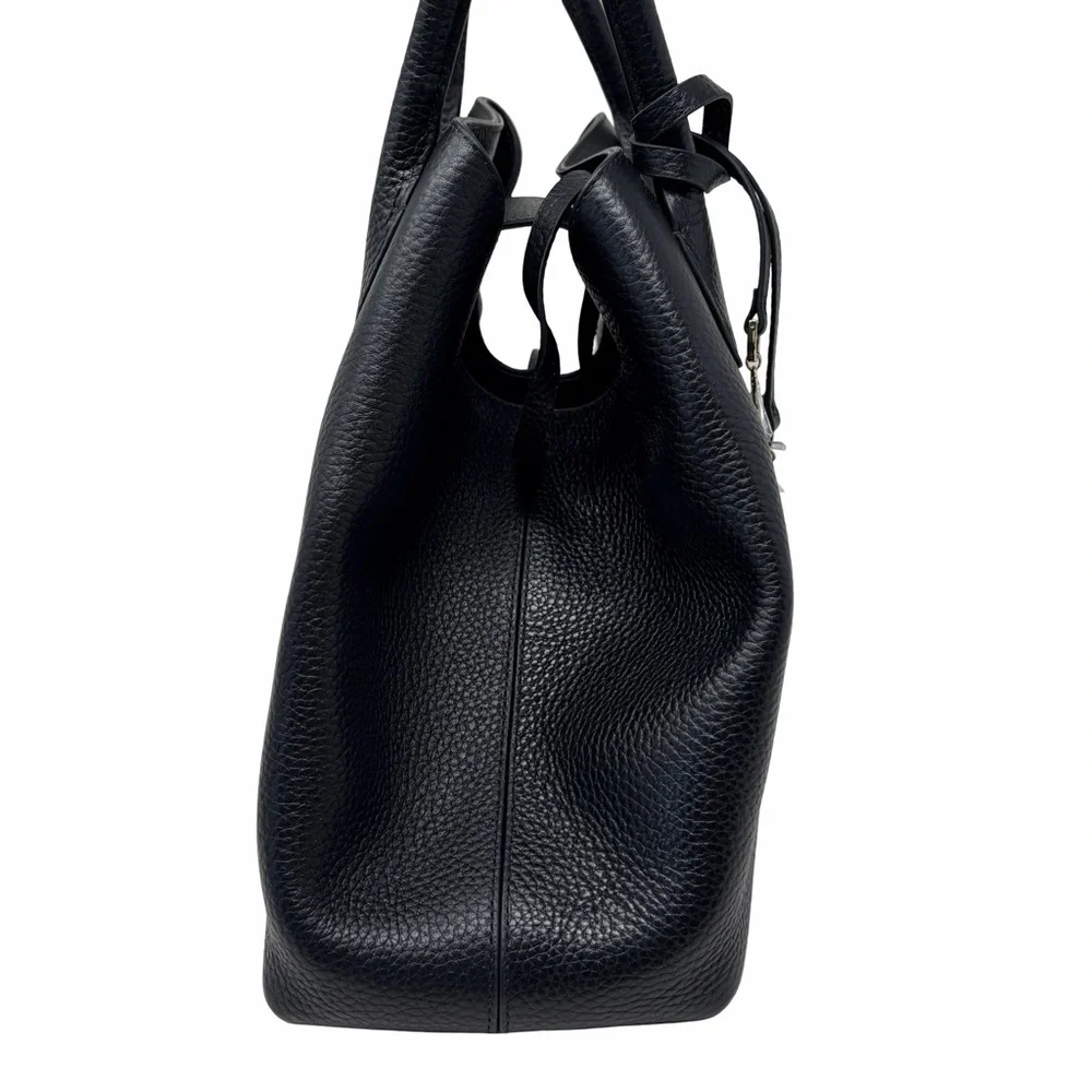 Aspinal Large Paris Black Pebble Bag, NWT - Picture 4 of 16